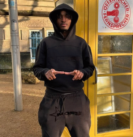 None Of Us Black On Black Sweatsuit