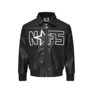 Black Noneofus Leather Jacket 300x300