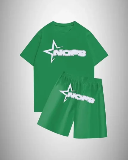 NOFS Short With T Shirt Summer Set – Green